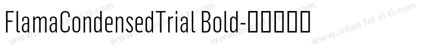 FlamaCondensedTrial Bold字体转换